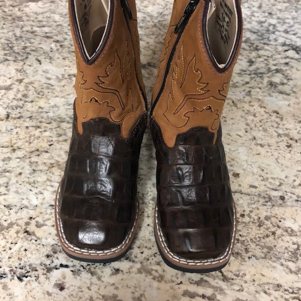 Old West Leather Cowboy Boots